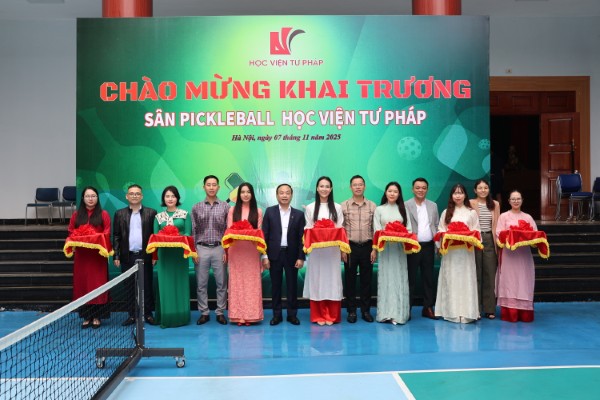 Học viện Tư pháp: Tổ chức giải pickleball chào mừng Ngày Nhà giáo Việt Nam 20/11